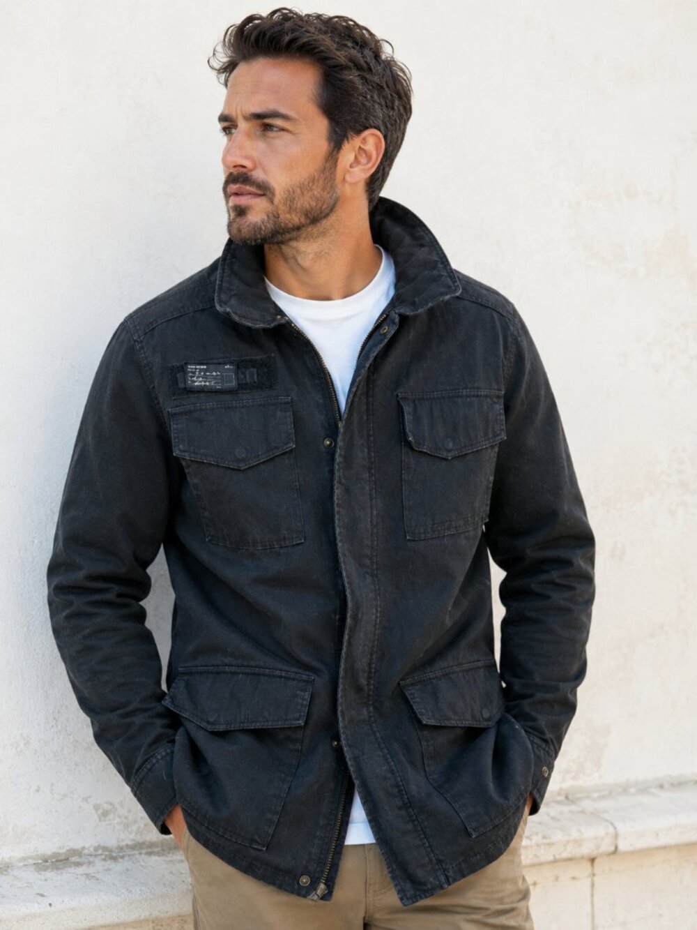 Burton Snowboards M65 Field Jacket Black Military Utility Large